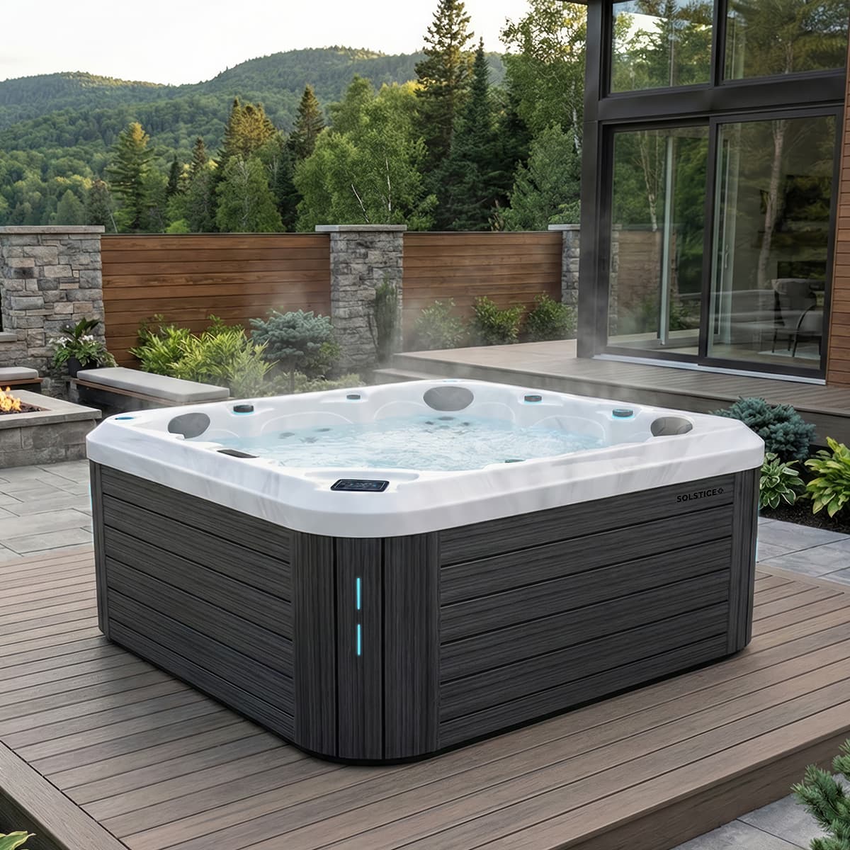 Spa Solstice S550  –  Storm Clouds et brun