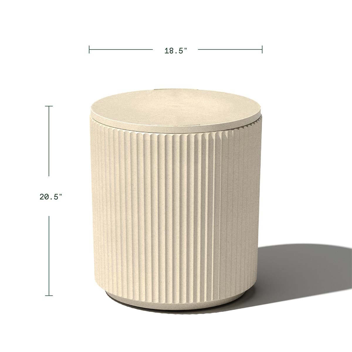 Demi Chill Accent Table with Storage - Sand