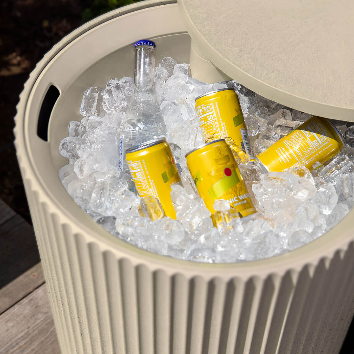 Demi Chill Accent Table with Storage - Sand