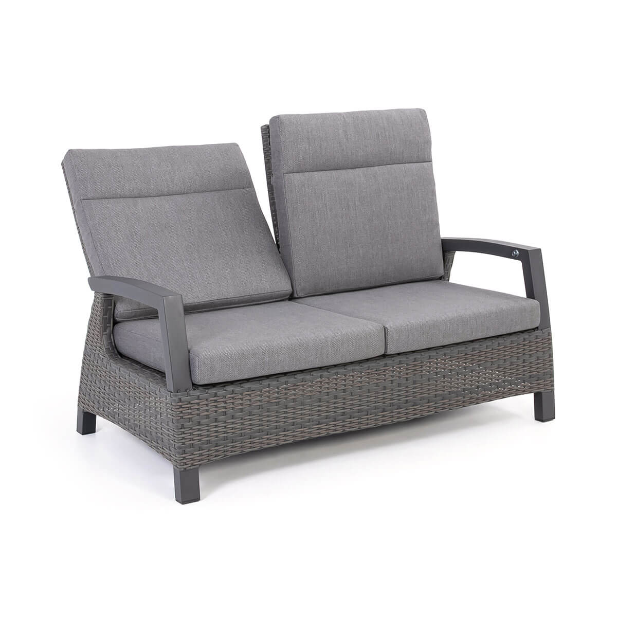 Reclining Club Loveseat Prato - Anthracite