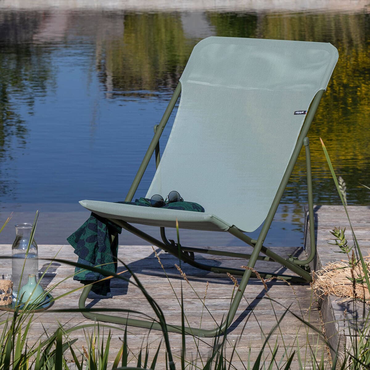 Chaise maxi transat Batylineiso - Moss