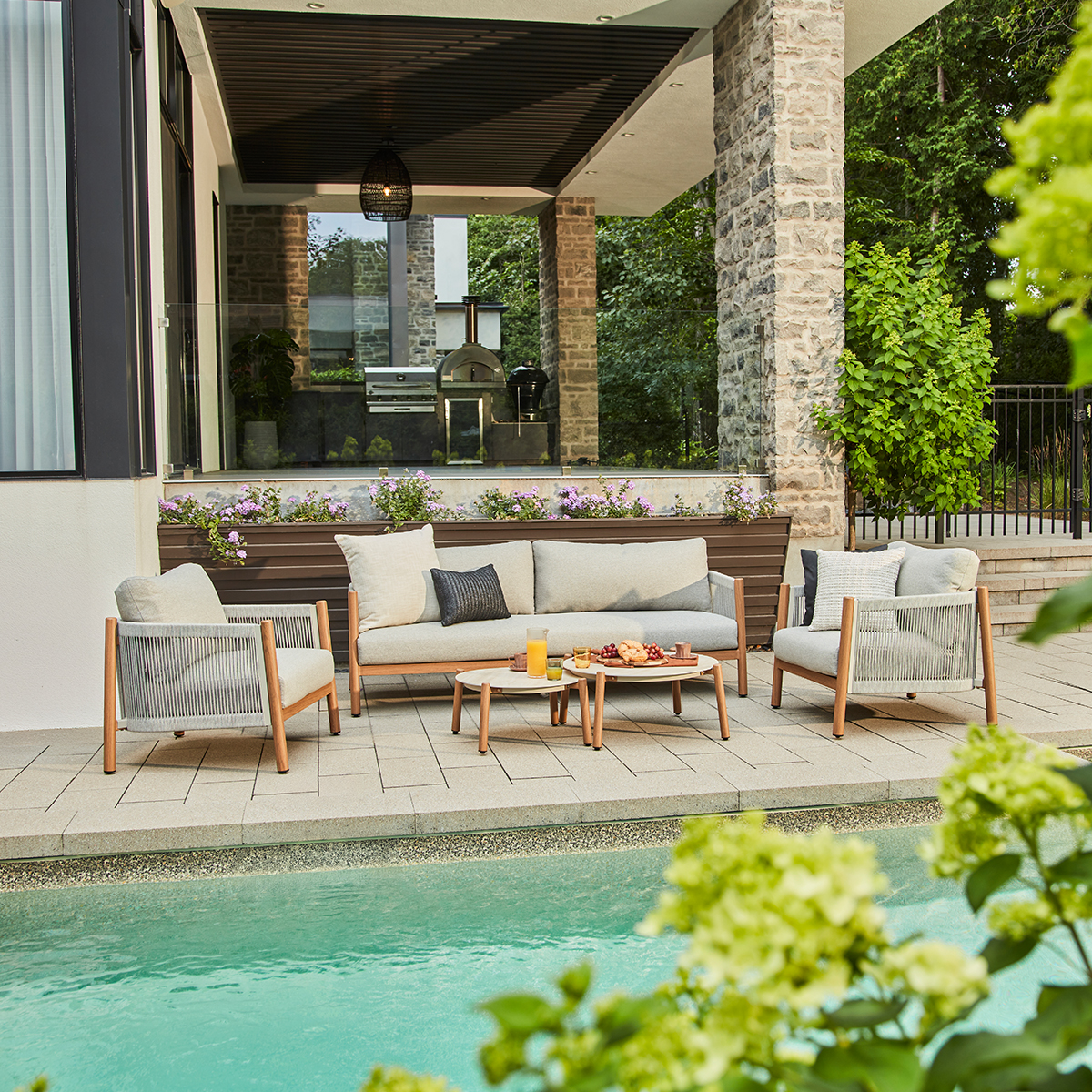 Ensemble conversation Namos 5 morceaux - Vanille