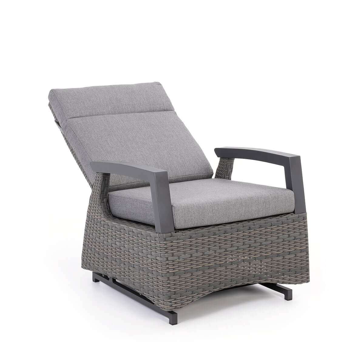 Fauteuil Club inclinable oscillant Prato - Anthracite