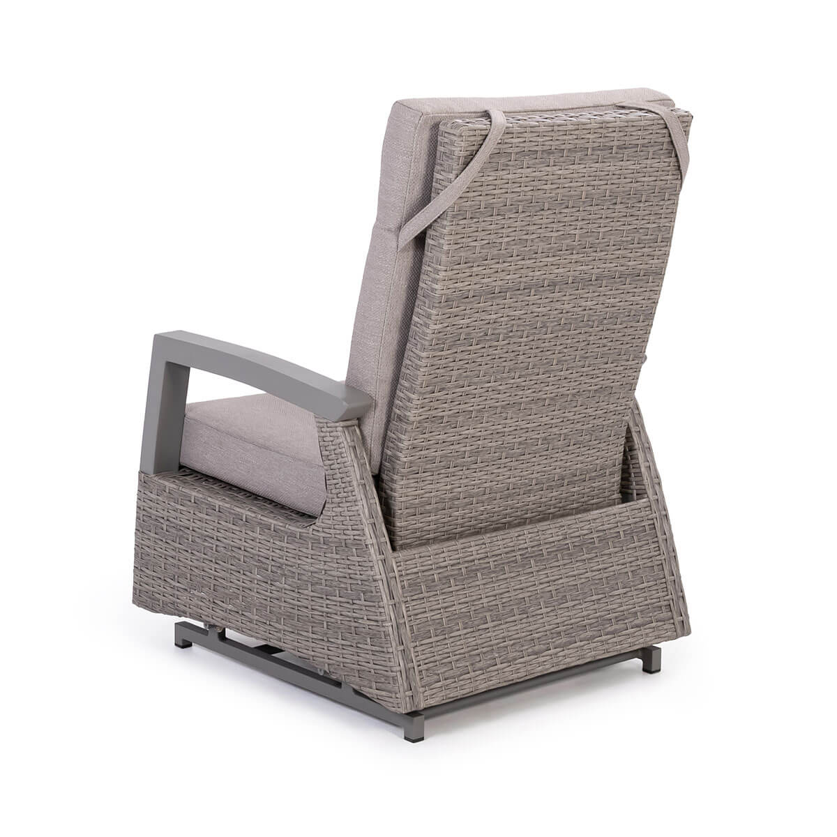 Fauteuil Club inclinable oscillant Prato - Taupe
