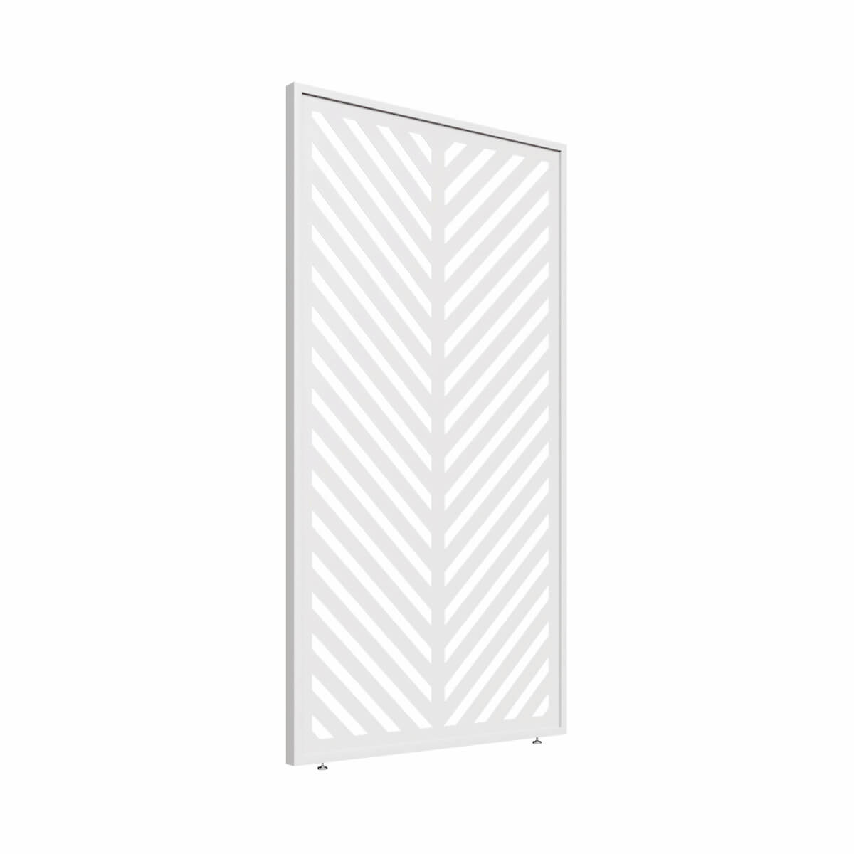 Decorative Chevron Panel 13' - White