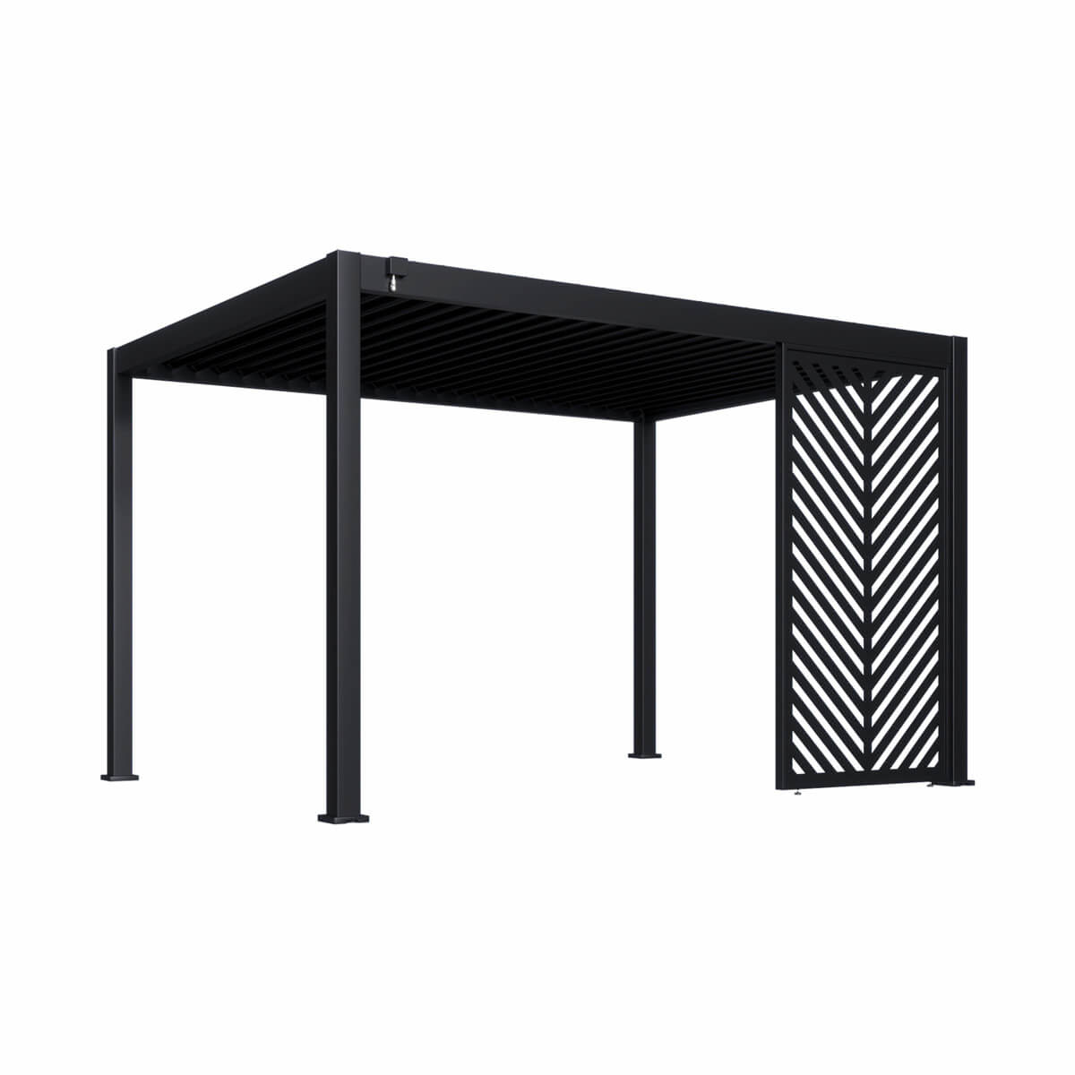 Decorative Chevron Panel 13' - Black