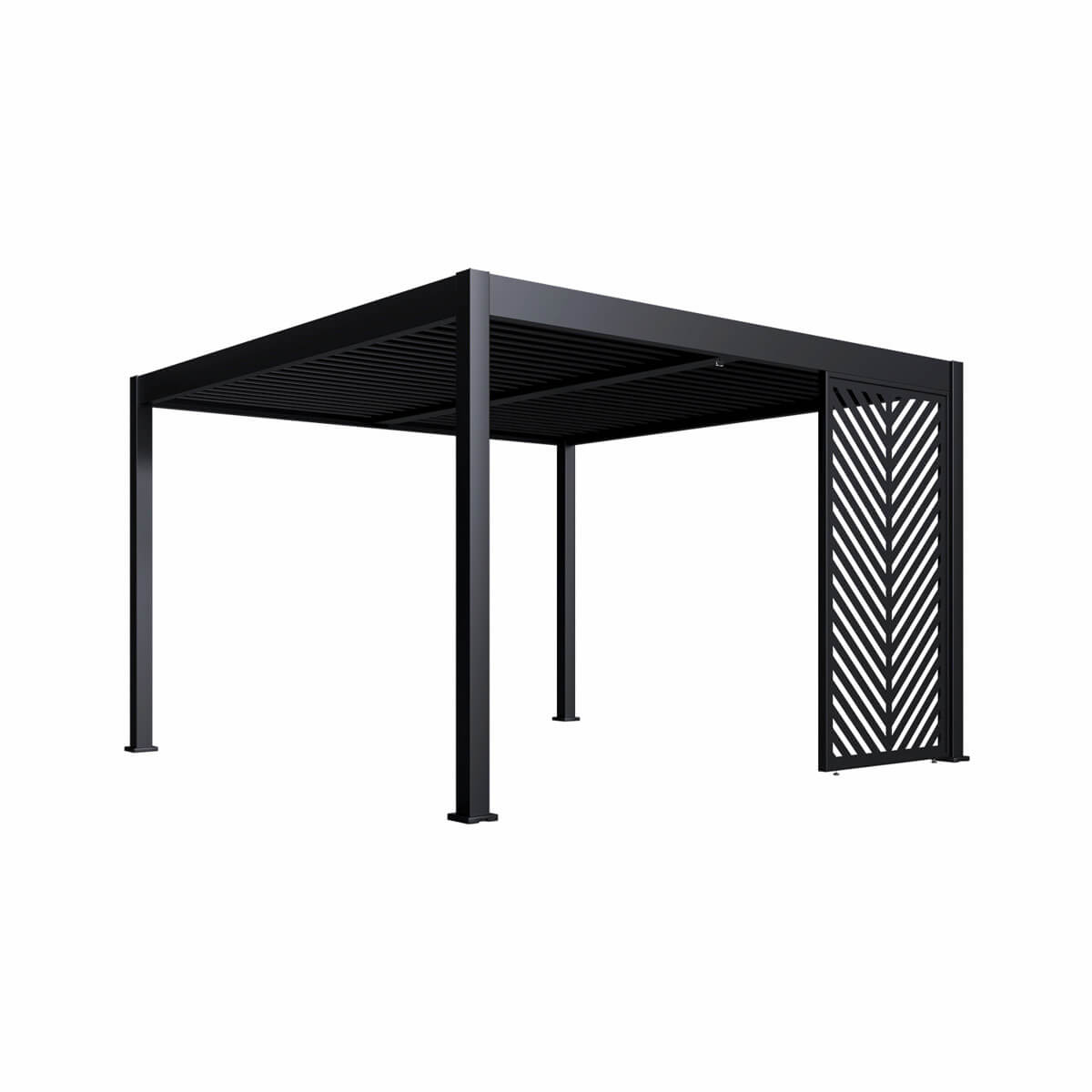 Decorative Chevron Panel 13' - Black