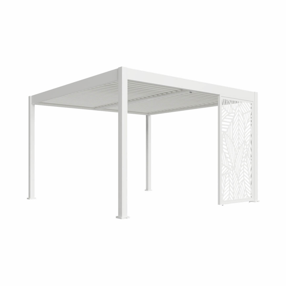 Panneau décoratif Palmier 13'  - Blanc