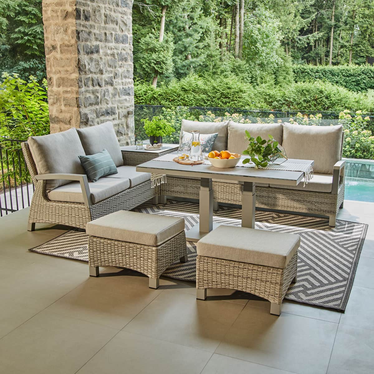 7-Piece Sectional Prato - Taupe