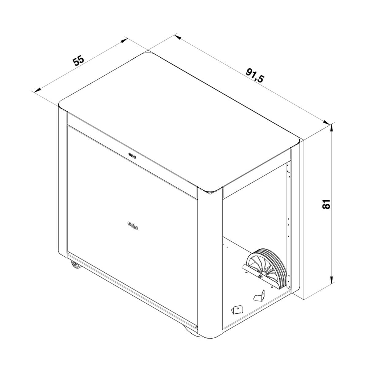 Achille Plancha Trolley – Cargo Grey Curtain