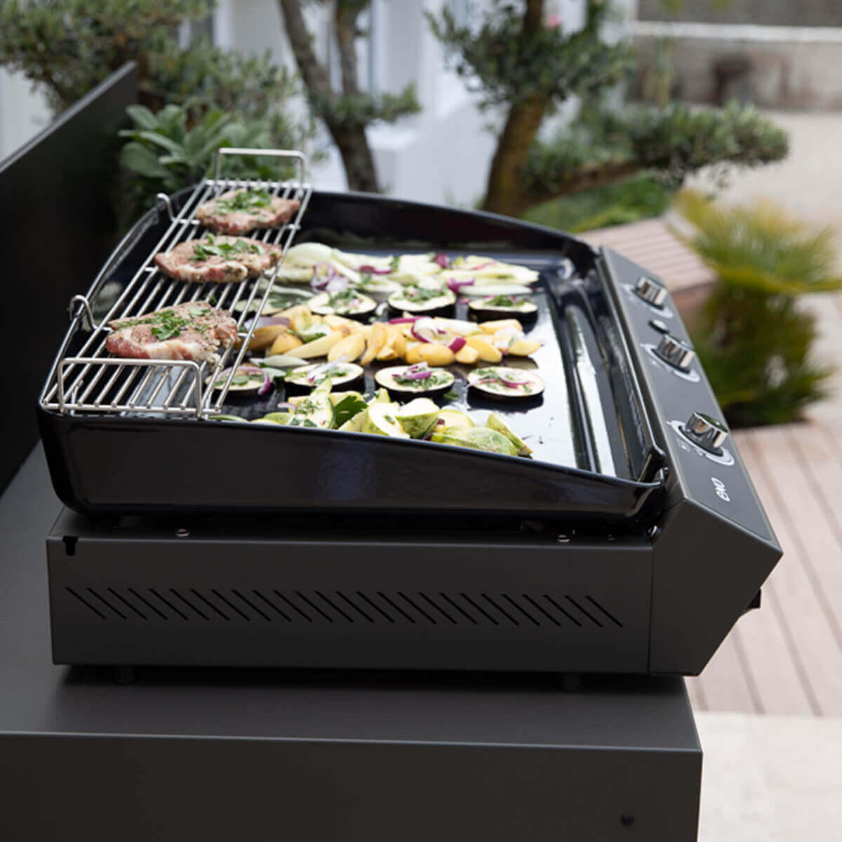 BERGERAC 3000 Gas Plancha – Cargo Grey