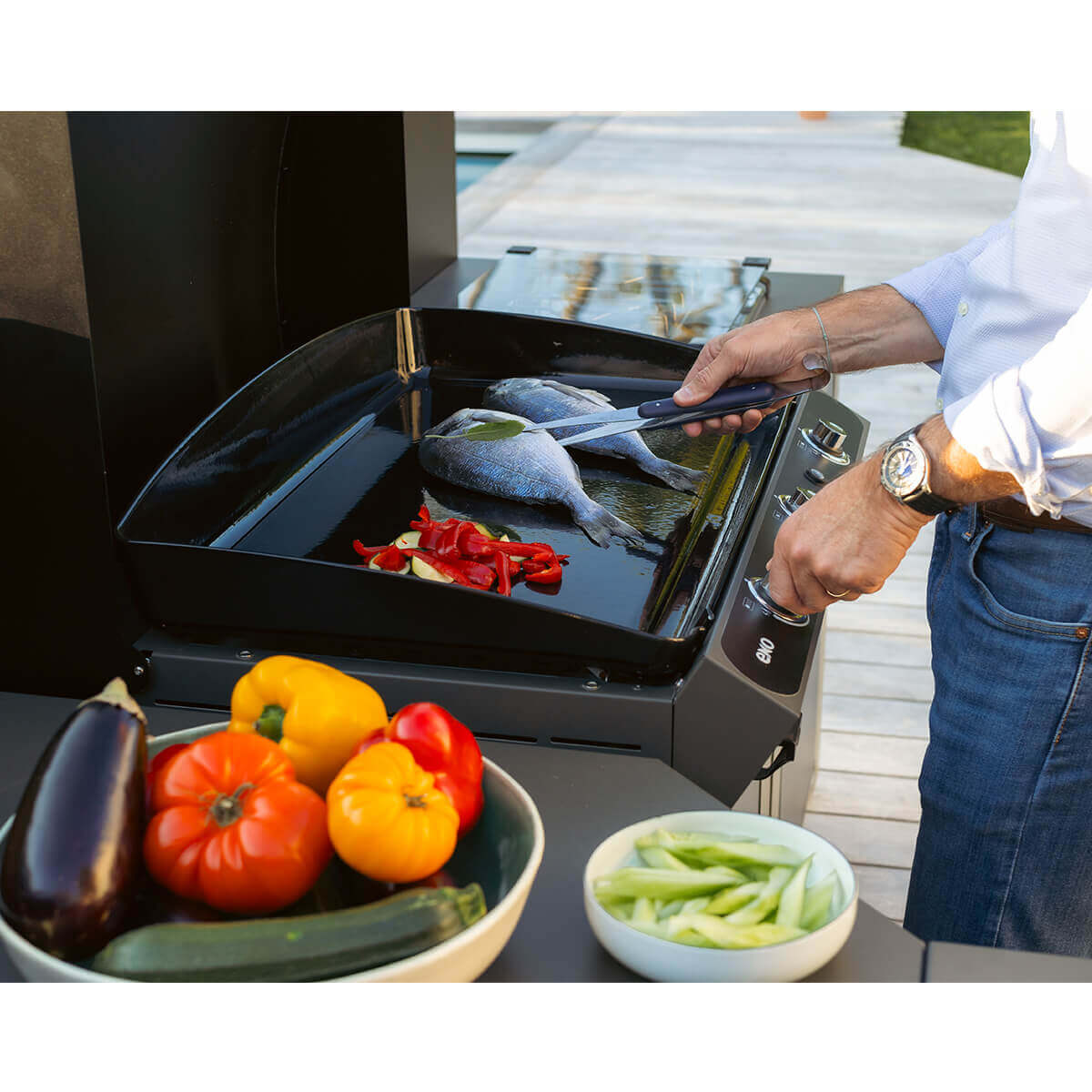 BERGERAC 3000 Gas Plancha – Cargo Grey