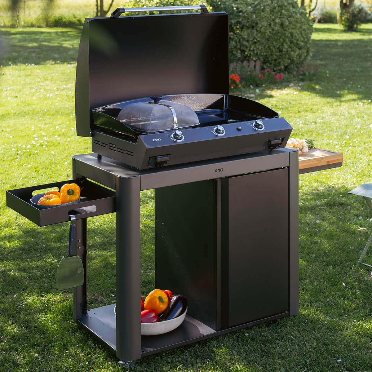 BERGERAC 3000 Gas Plancha – Cargo Grey