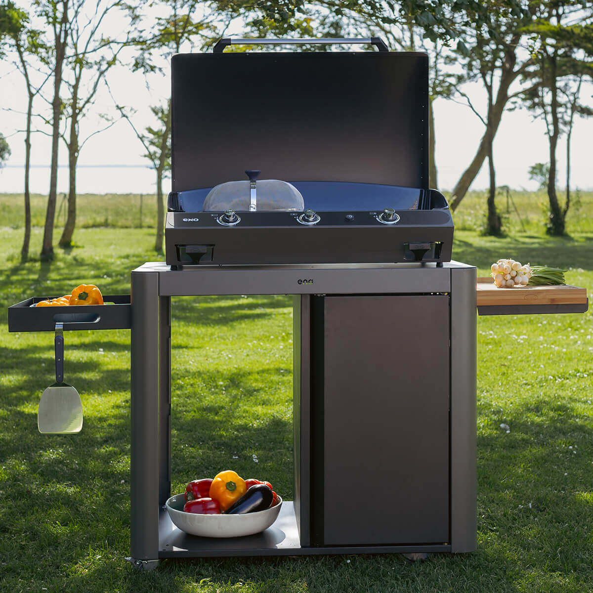 BERGERAC 3000 Gas Plancha – Cargo Grey