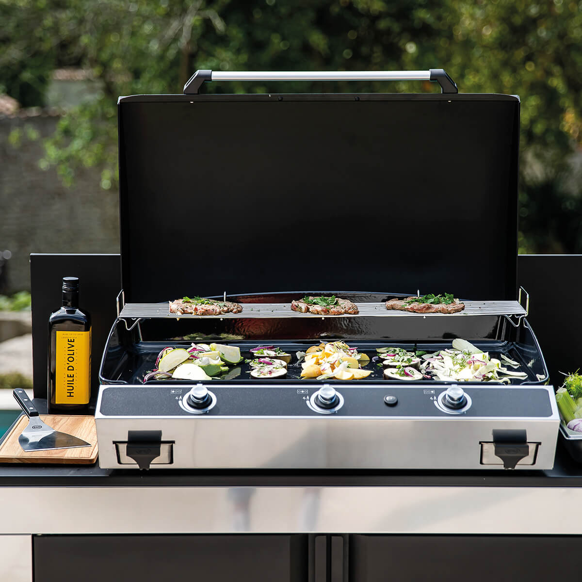 BERGERAC 3000 – Gas Plancha Stainless Steel