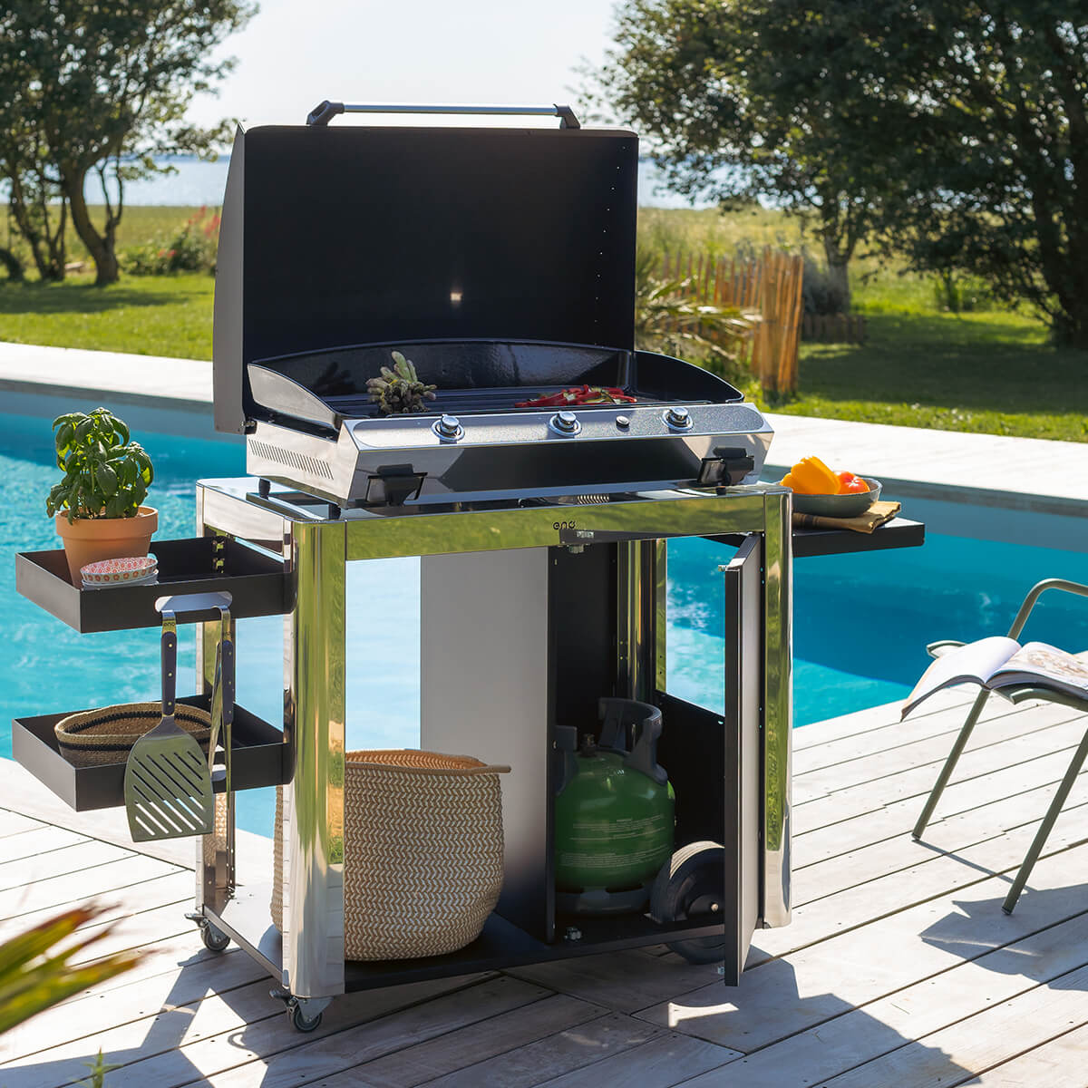 BERGERAC 3000 – Gas Plancha Stainless Steel