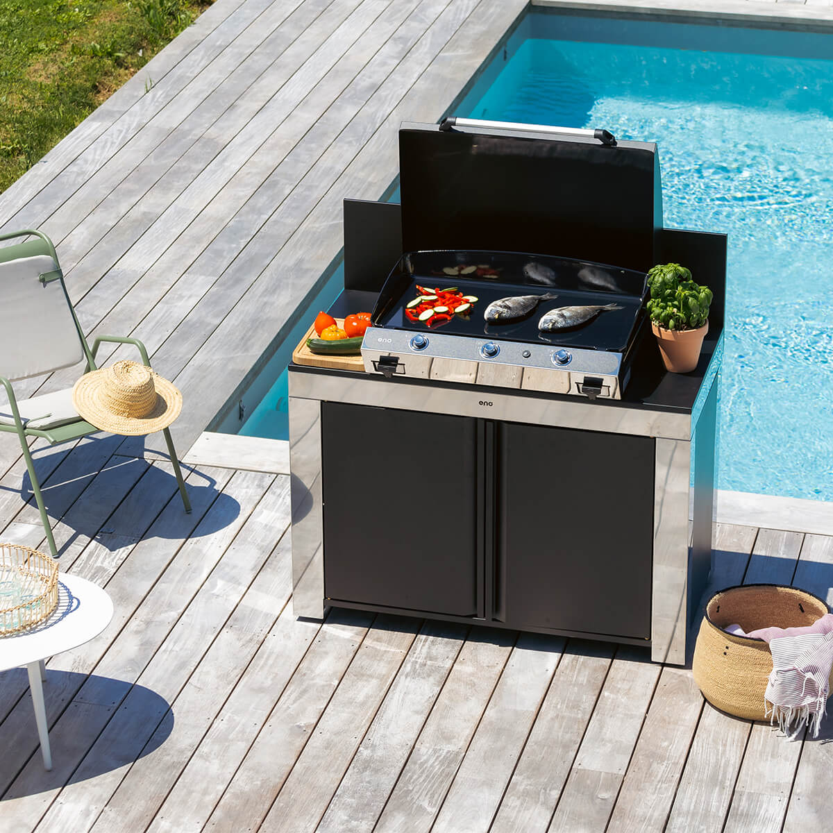 BERGERAC 3000 – Gas Plancha Stainless Steel