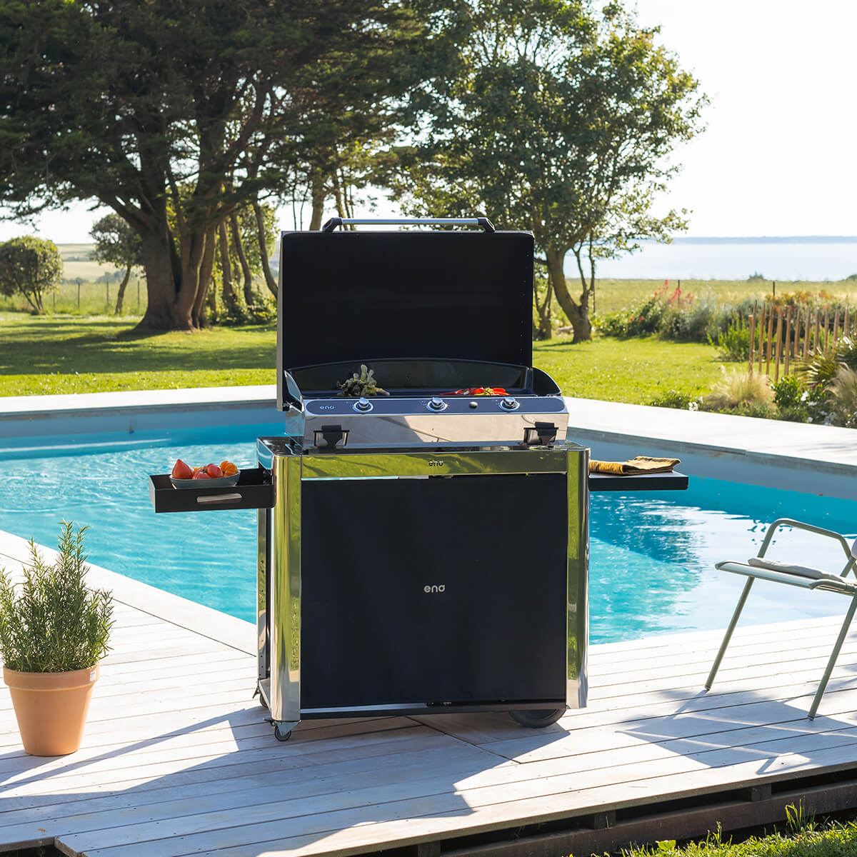 BERGERAC 3000 – Gas Plancha Stainless Steel