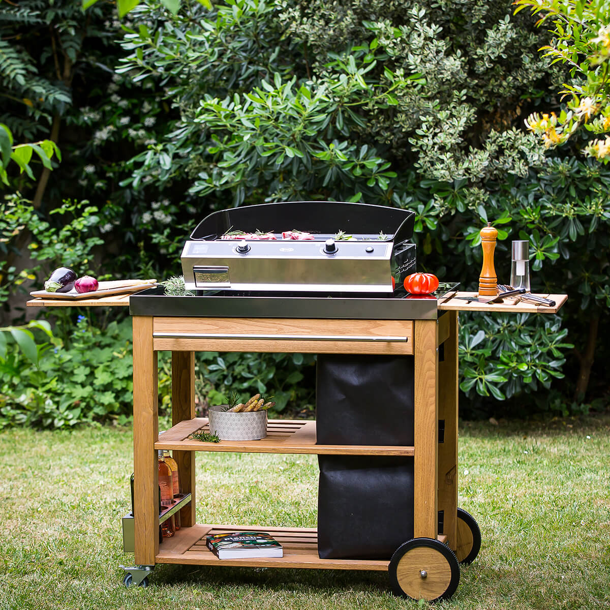 BERGERAC 400 Gas Plancha – Stainless Steel