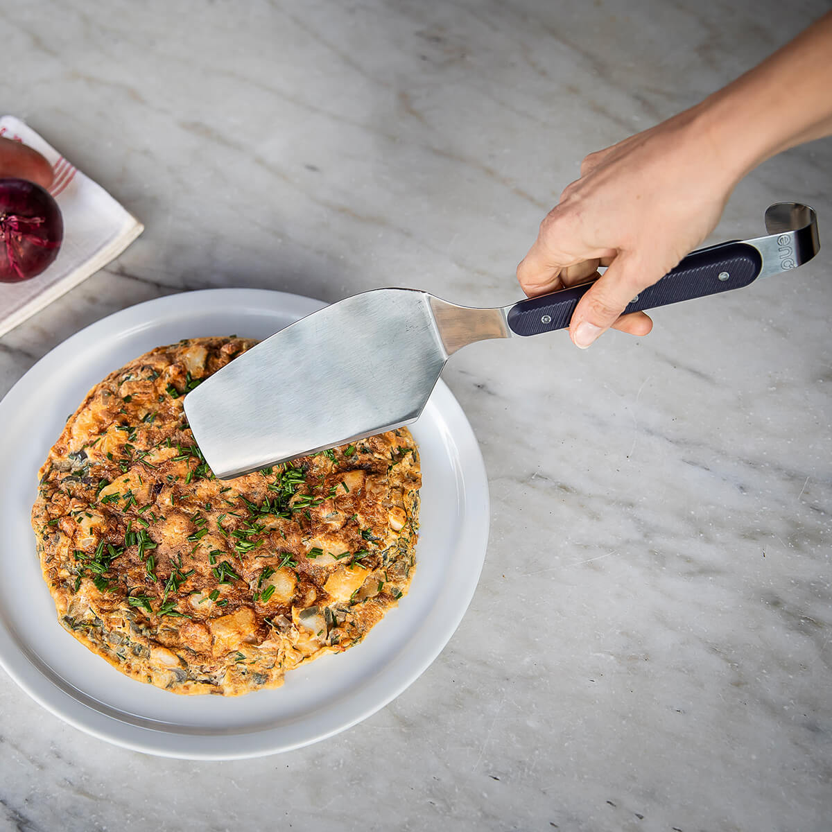 Stainless Steel Cutting Spatula – Plancha Accessory