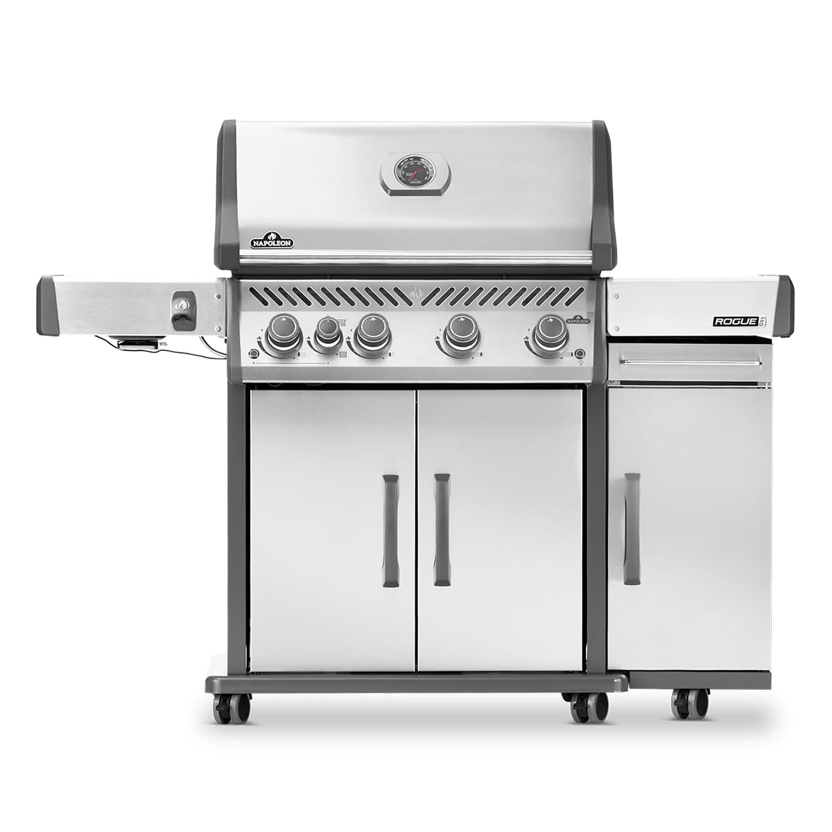 Cabinet de rangement en acier inoxydable – Noir mat