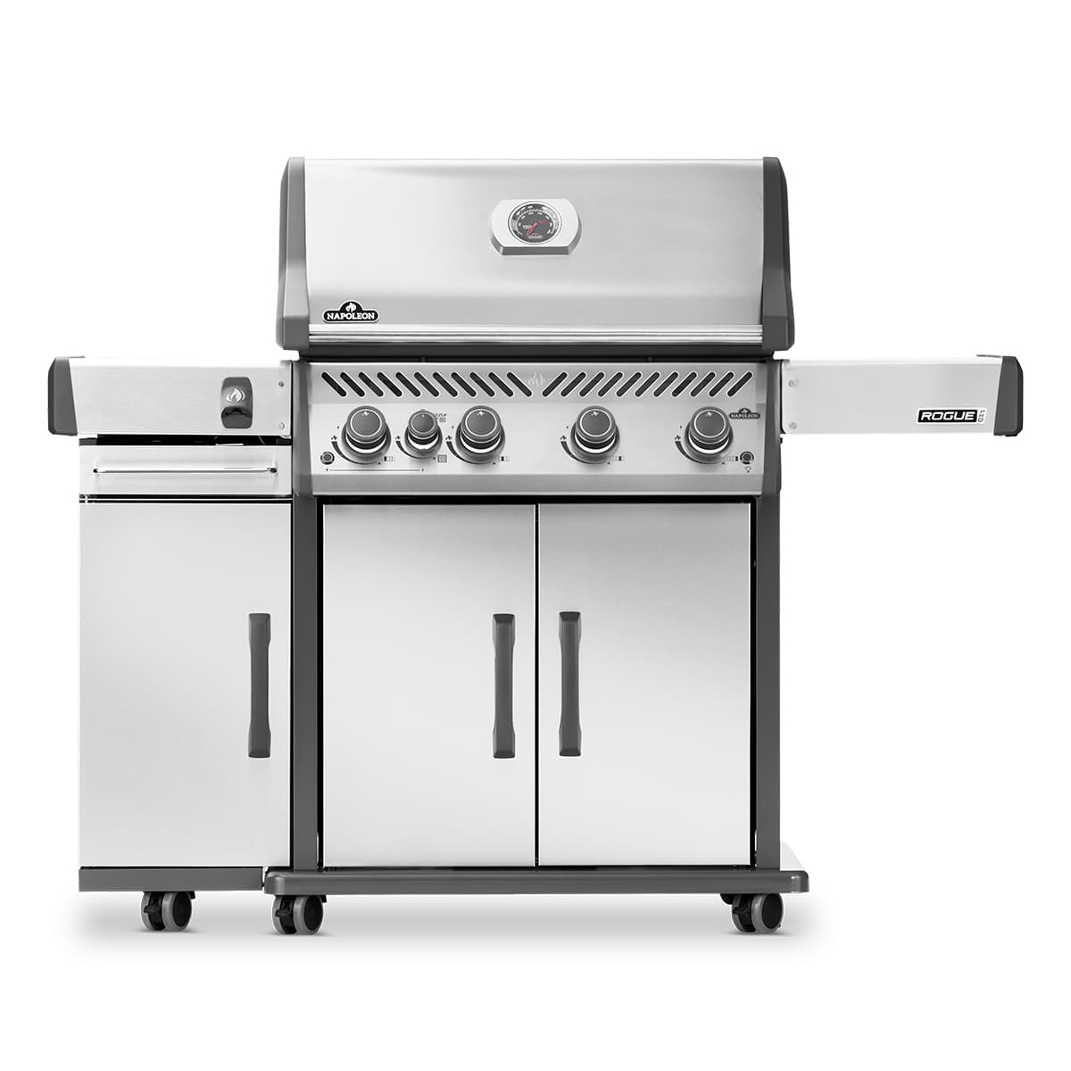 Cabinet de rangement en acier inoxydable – Noir mat