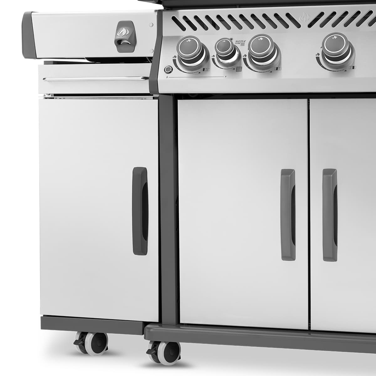 Cabinet de rangement en acier inoxydable – Noir mat