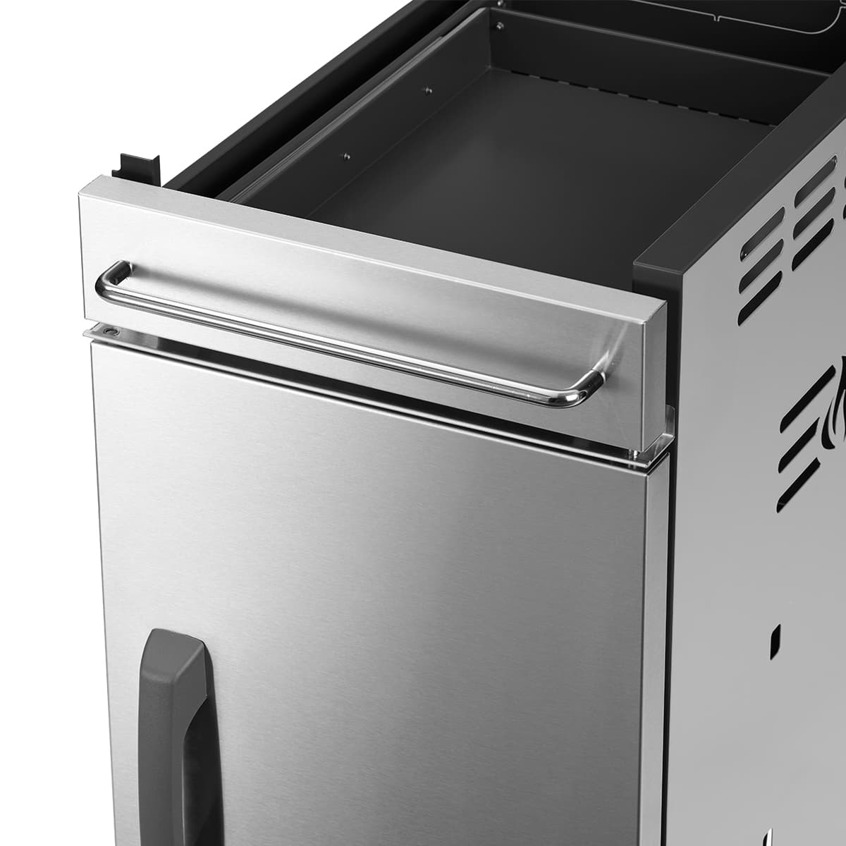 Cabinet de rangement en acier inoxydable – Noir mat