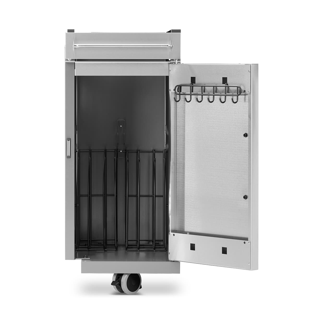 Cabinet de rangement en acier inoxydable – Noir mat