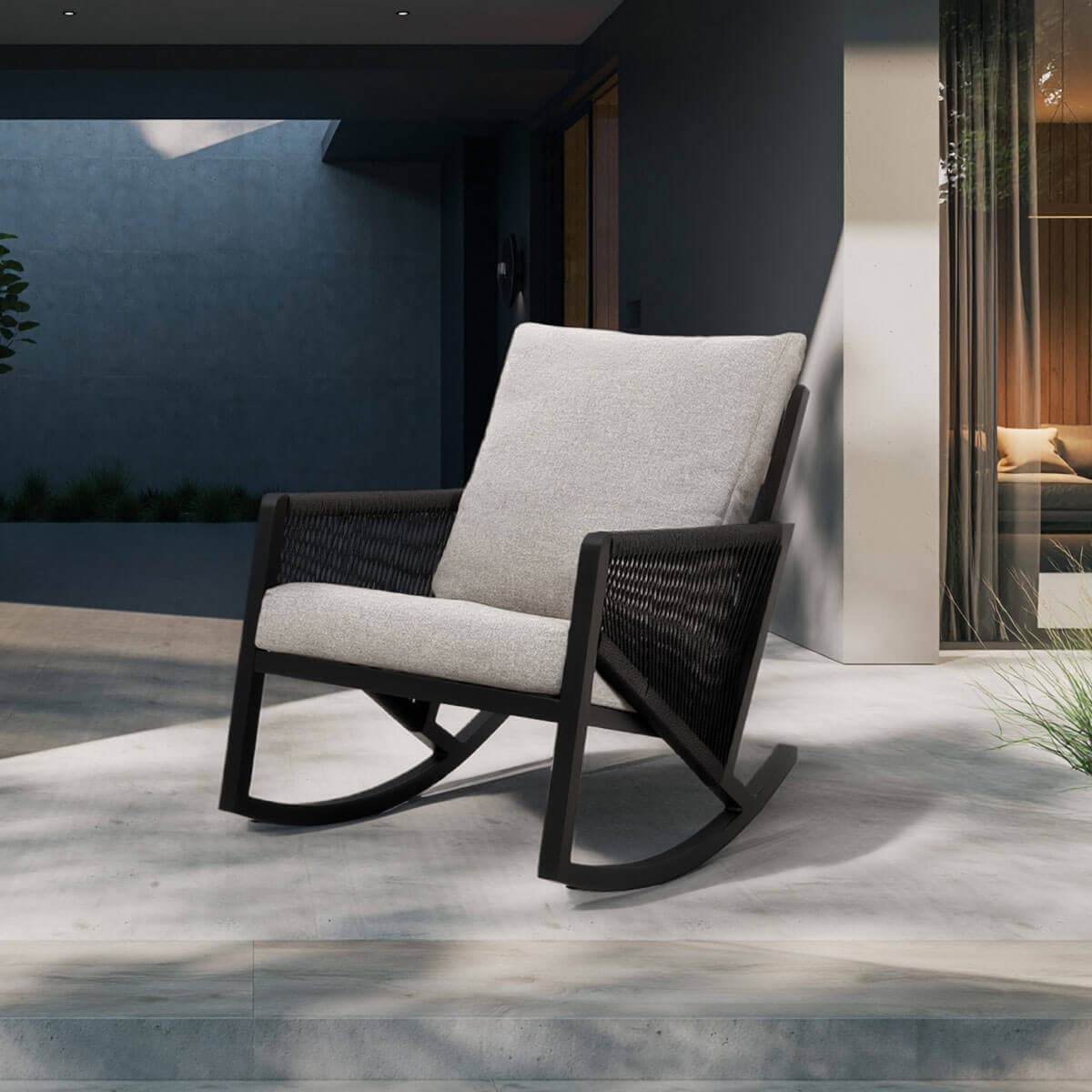 Fauteuil berçant - Noir