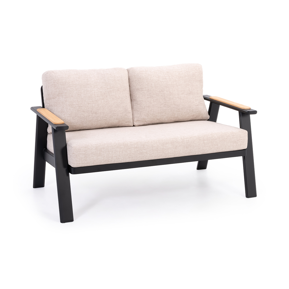 Ensemble conversation Allie 4 morceaux - Noir