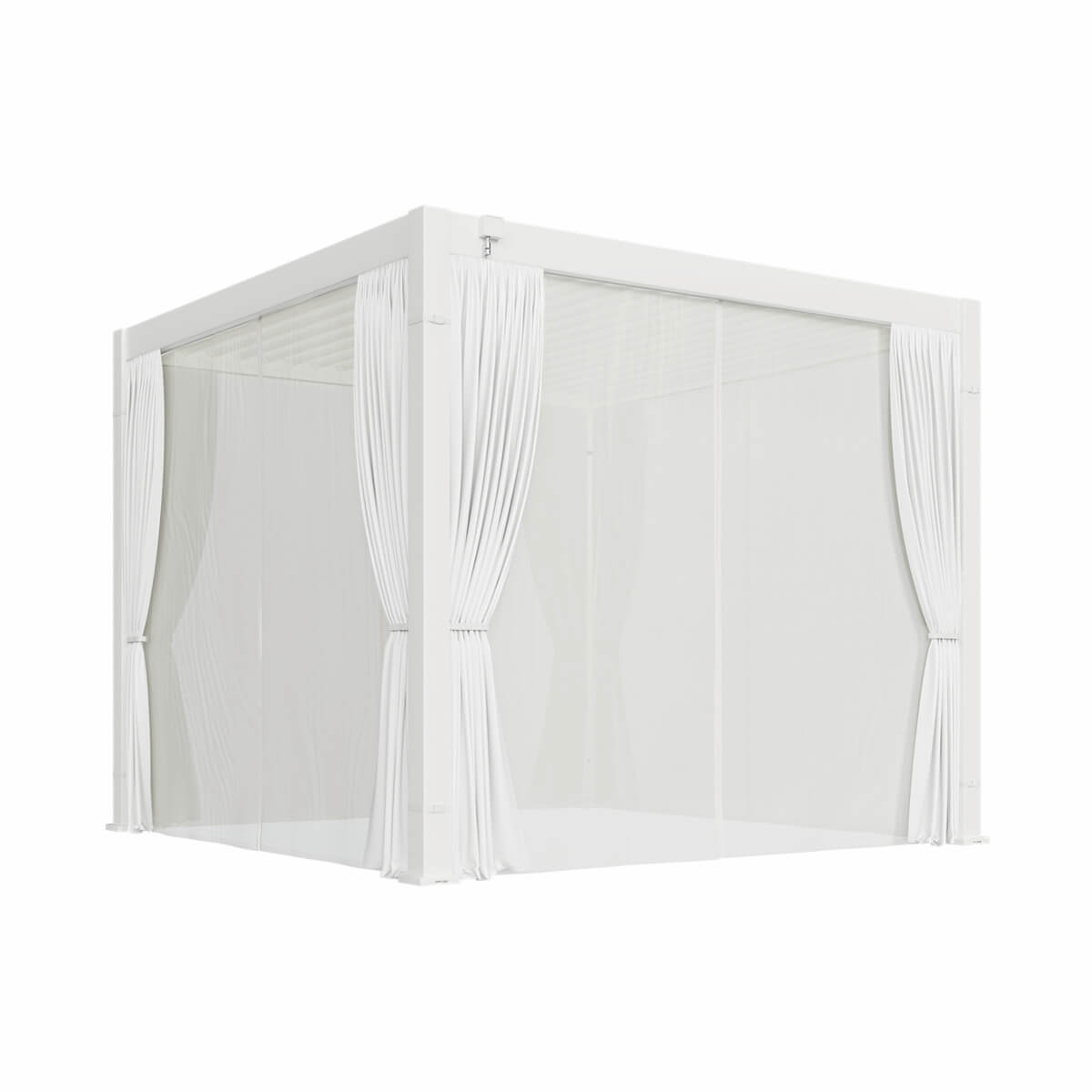 10'x10' Curtain and Mosquito Net Set - White