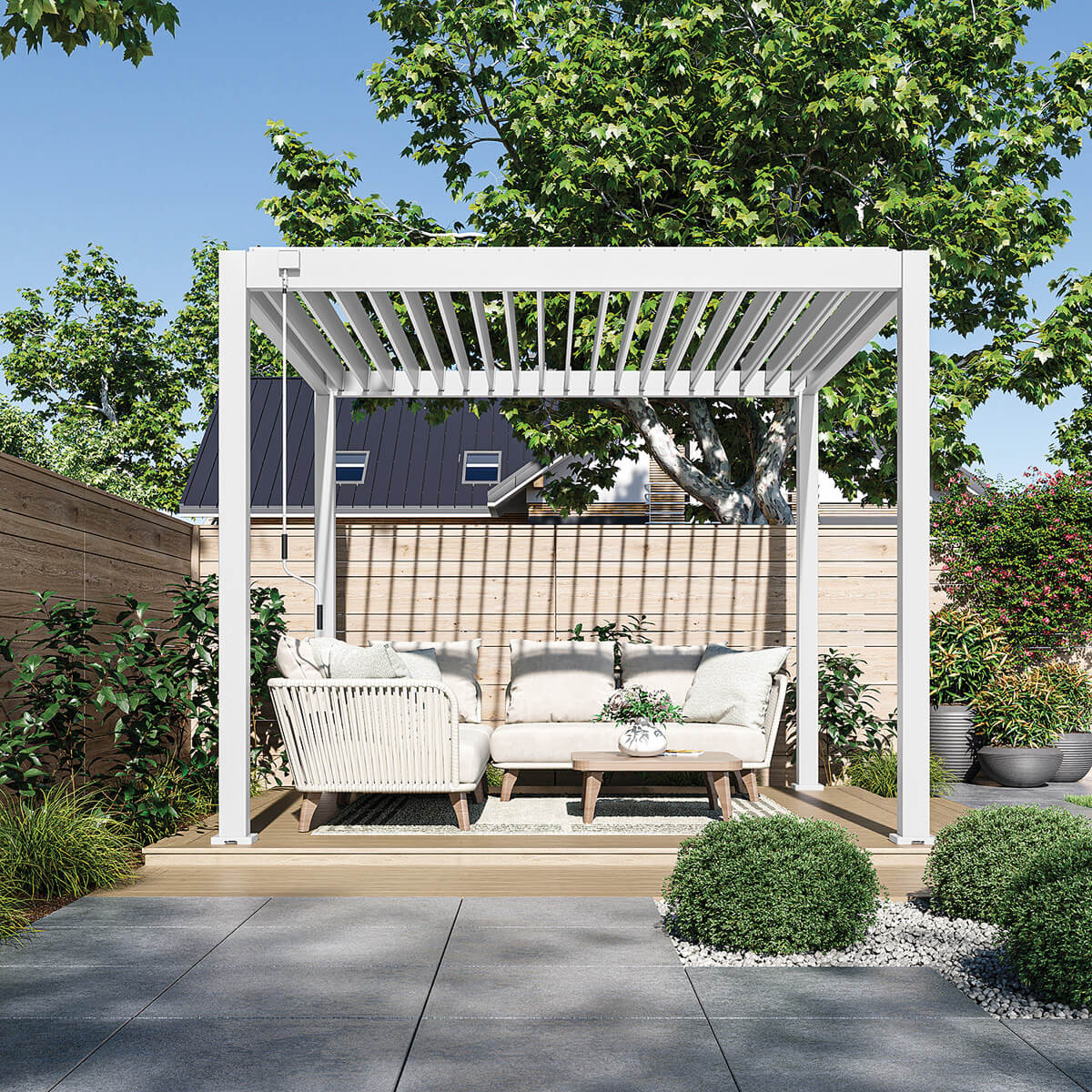 Pergola Ombrella Intro Plus 10'x10' - White