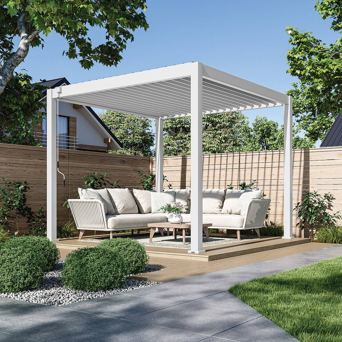 Pergola Ombrella Intro Plus 10'x10' - White