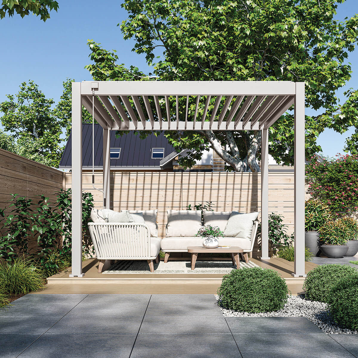 Pergola Ombrella Intro Plus 10'x10' - Sand