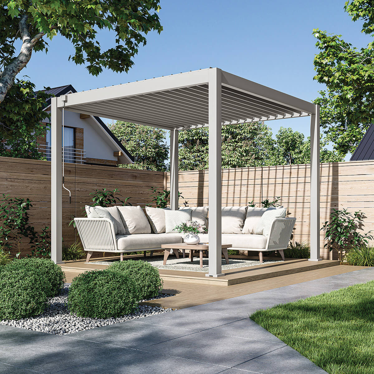 Pergola Ombrella Intro Plus 10'x10' - Sand