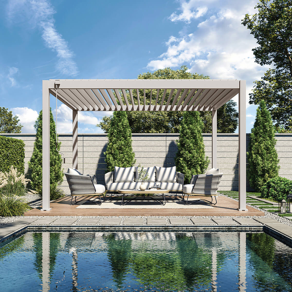 Pergola Ombrella Intro Plus 10'x13' - Sand