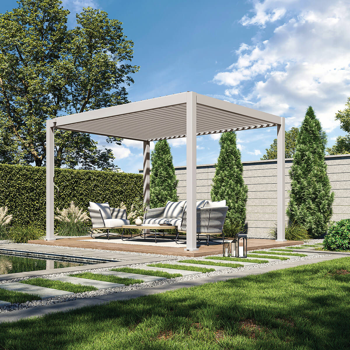 Pergola Ombrella Intro Plus 10'x13' - Sand