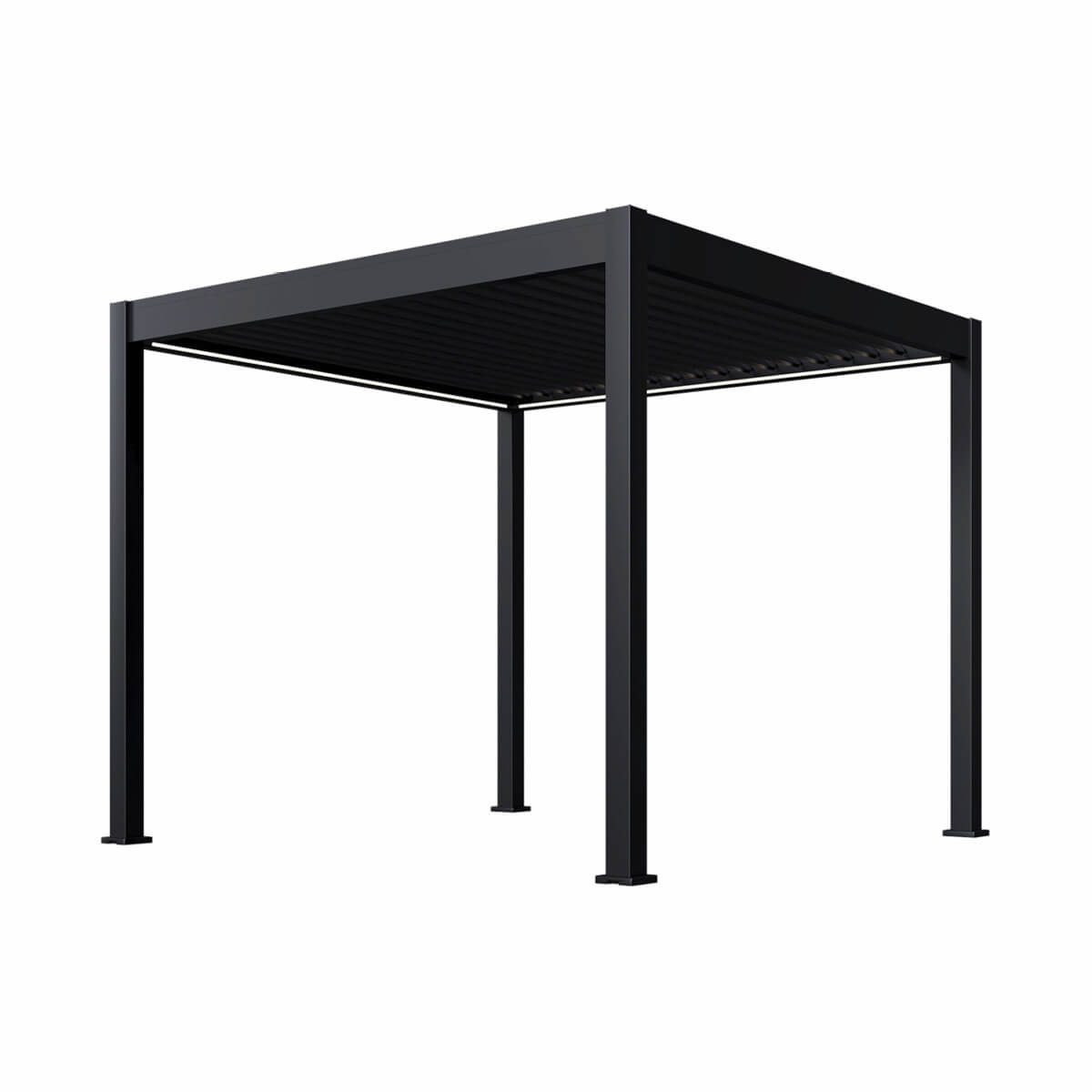 Pergola Ombrella Intro Plus motorisée avec Led 10'x10' - Noir