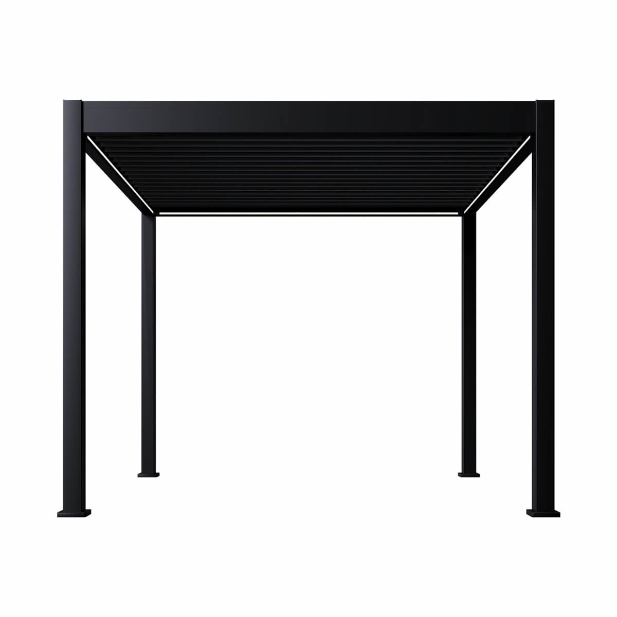 Pergola Ombrella Intro Plus motorisée avec Led 10'x10' - Noir