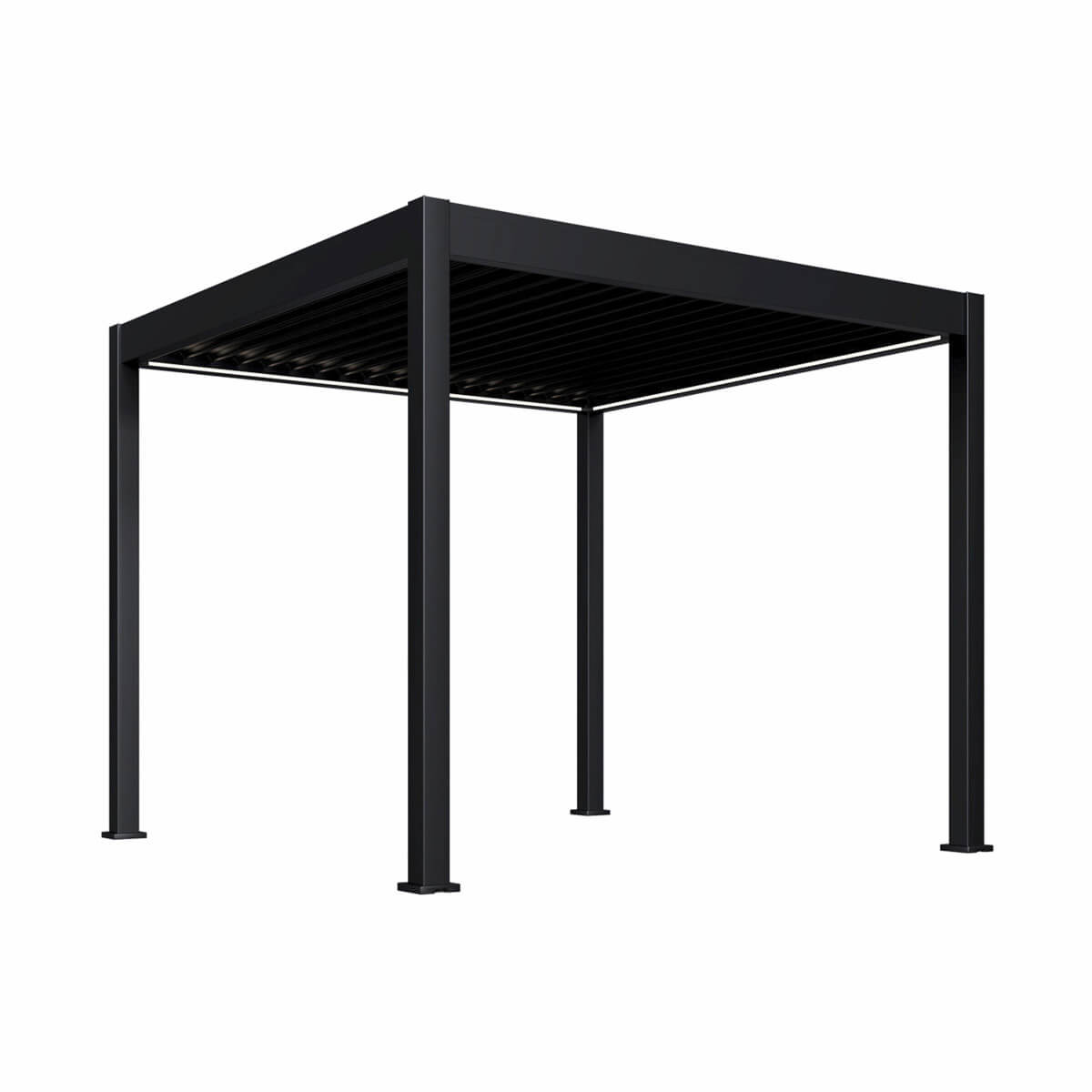 Pergola Ombrella Intro Plus motorisée avec Led 10'x10' - Noir