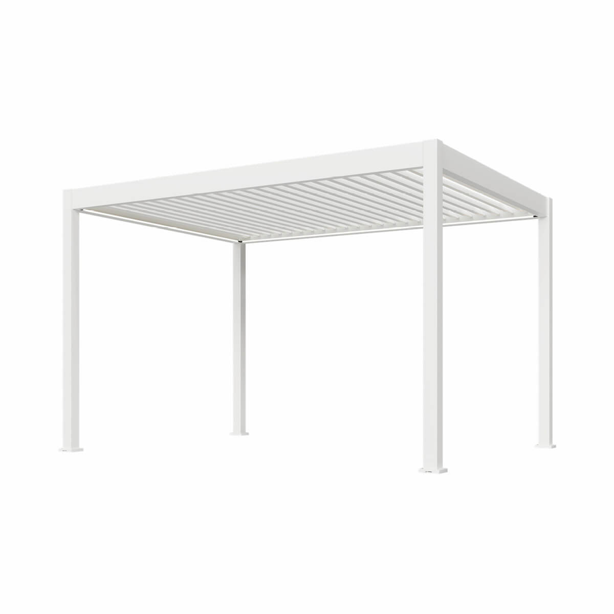 Pergola Ombrella Intro Plus motorisée avec Led 10'x13'- Blanc