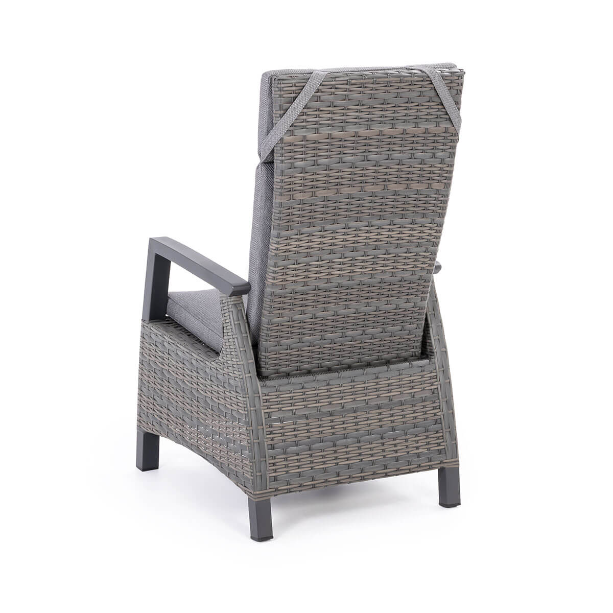 Prato Dining Set – 6 Chairs and Rectangular Table Gray