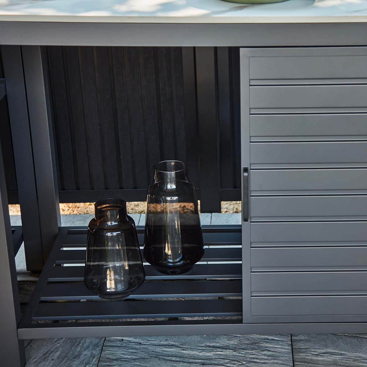 Cuisine extérieure avec évier - Aluminium