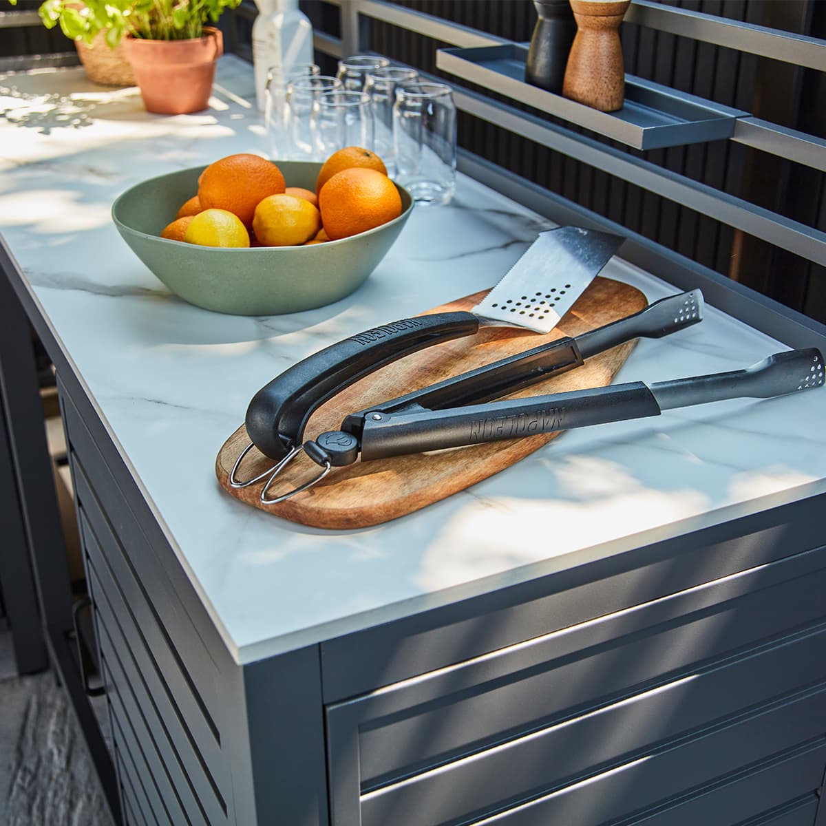 Cuisine extérieure avec évier - Aluminium