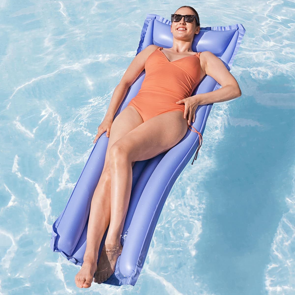 Matelas assortis 6' x 27'' – Émeraude Rouge et Lilas