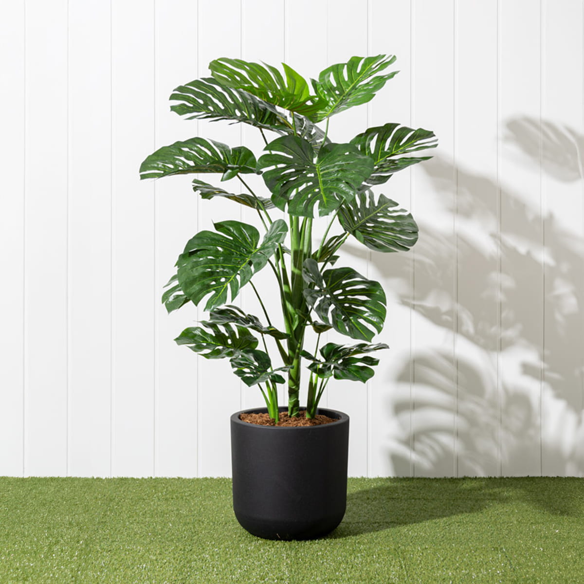 Jardinière de monstera artificiel
