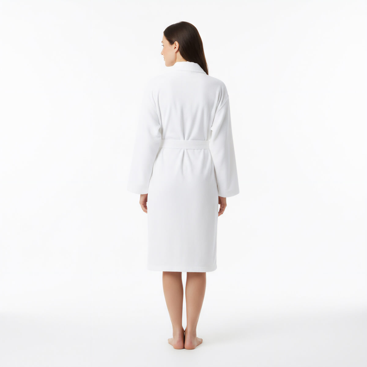 Robe de chambre en coton Jacuzzi – Blanche Large/Xlarge