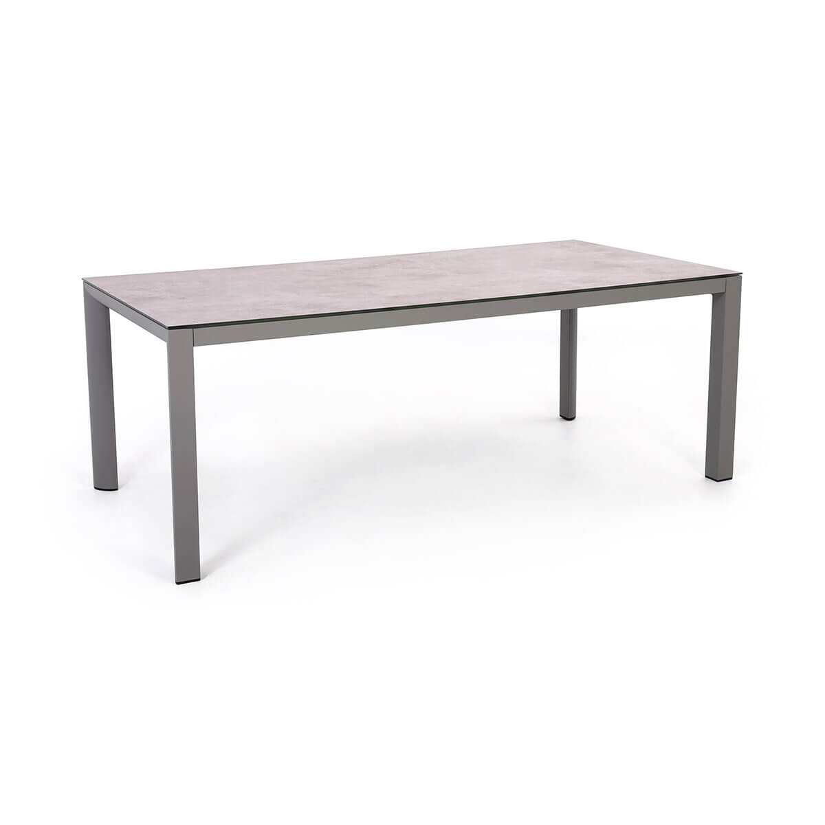 Prato Dining Set – 6 Chairs and Rectangular Table Taupe