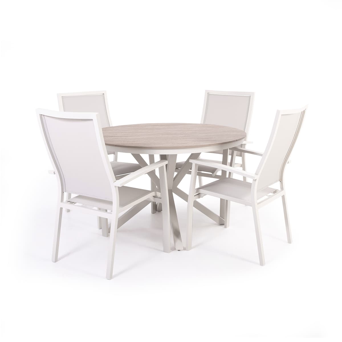 Provence Dining Set – 4 Chairs with 47